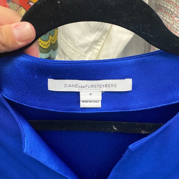 Diane Von Furstenberg blue t shirt dress - Picture 3 of 4